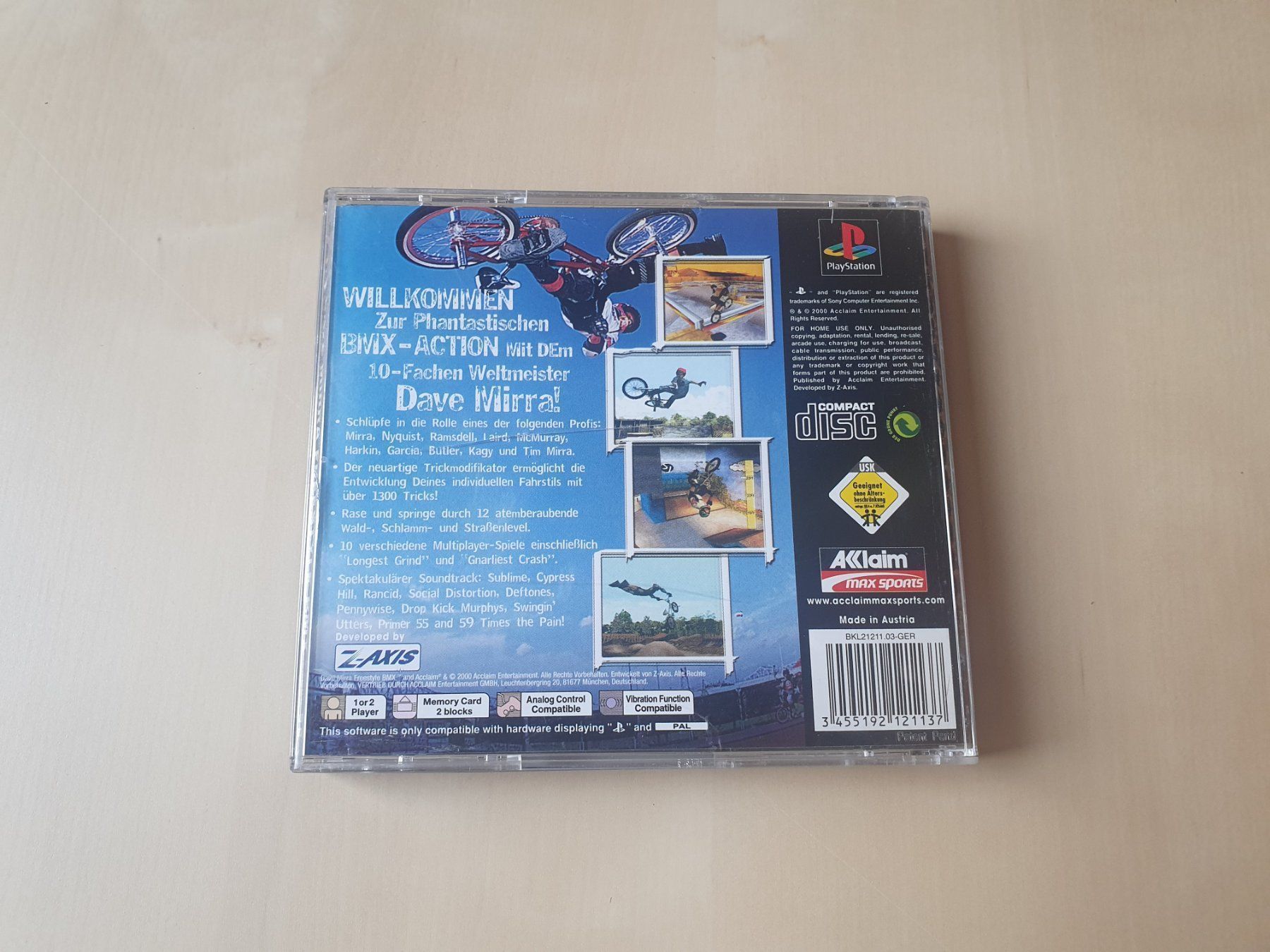 Sony Giochi: Dave Mirra Freestyle BMX – Usato da Stansstad venduto da collectorsshop 1