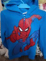 Marvel Spider-Man Kapuzenjacke blau Grösse 116 neuwertig