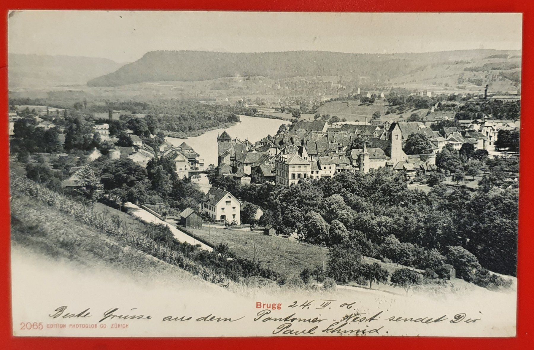 Ansichtskarten: Brugg 1906 - mit Militär-Stempel – Gebraucht aus Kreuzlingen von Rschweiz1