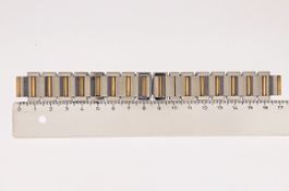 Cartier bracciale in acciaio e oro per Mod.Tank Française