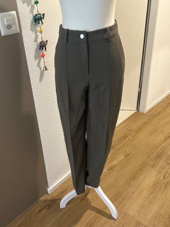 Elegante Damen Hose olivgrün von H&M Gr. 34