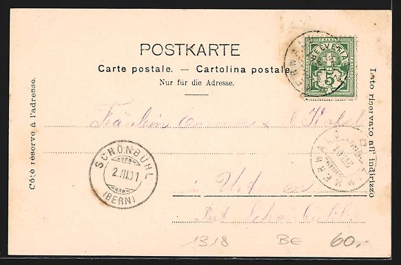 Cartes postales: Zimmerwald, Ortspartie mit Kirche, Ortsp – D'occasion à Berlin par bartko-reher 1