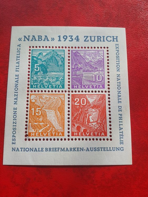 Naba - Block 1934, ab 1.- (Gebraucht) in Burgdorf für CHF 65.2 – mit ...
