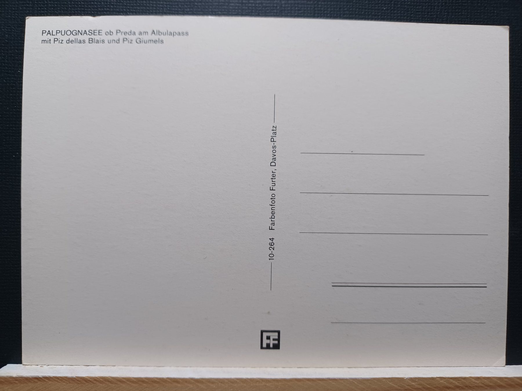 Cartoline postali: GR, Palpuognasee – Usato da Aarau Rohr venduto da mgvw 1