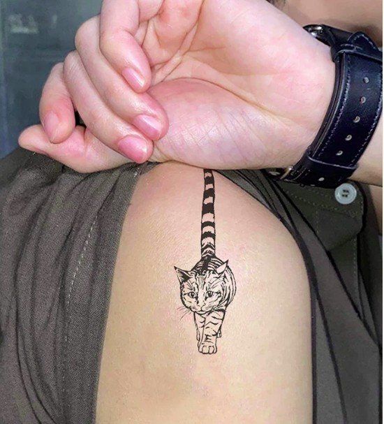 Aufkleber: Temporäre Katzen Tattoos – Neu (gemäss Beschreibung) aus Finstersee von Small-Daily-Rituals