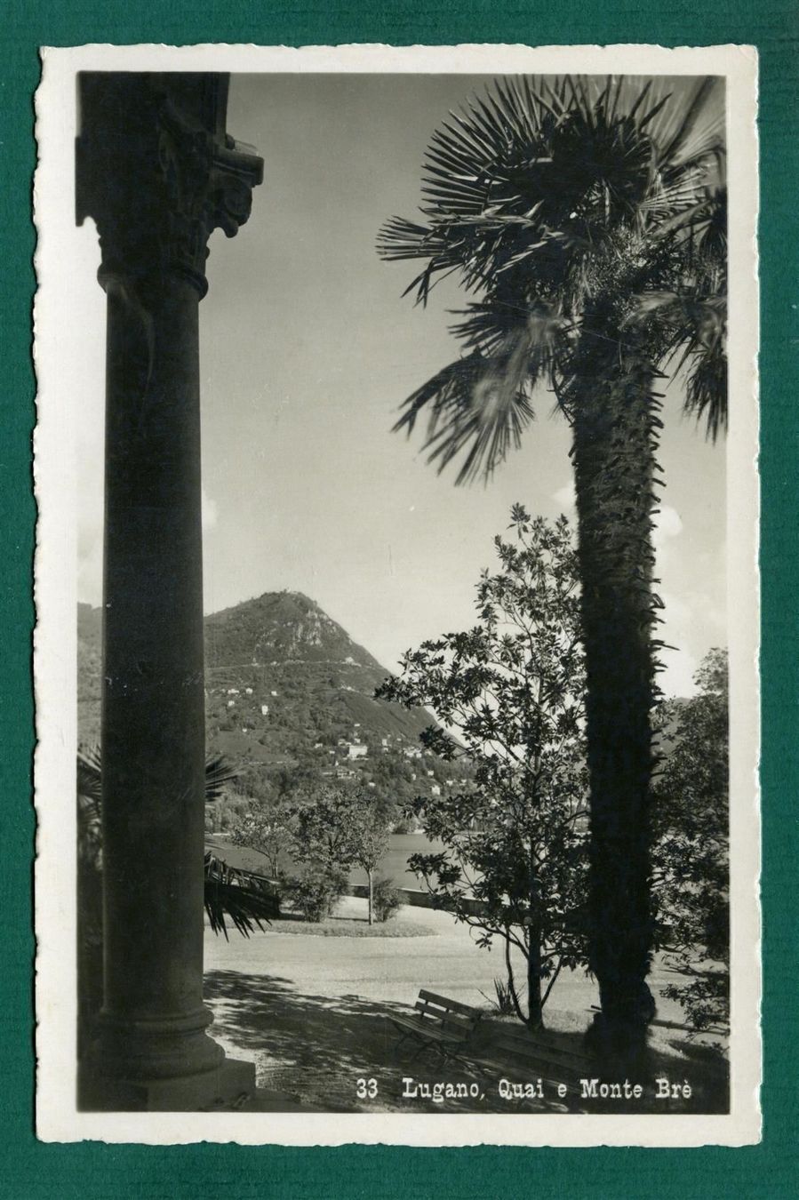 Cartoline postali: Lugano, Quai e Monte Brè, ca. 1930, ungelaufen – Usato da Sargans venduto da Hausi1951