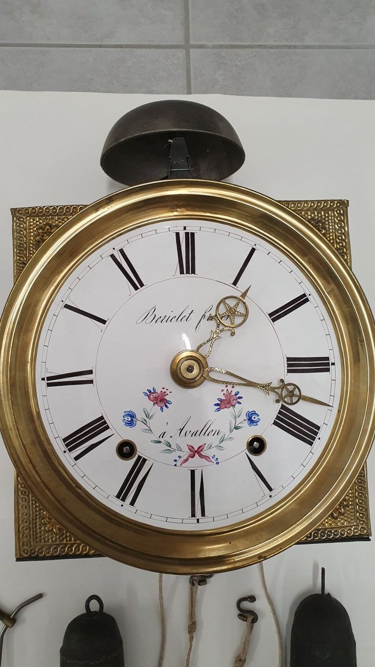Uhren: Antike Comtoise Uhr, Lunette mit Scheiben Pendel – Gebraucht aus Würenlos von juruth 1