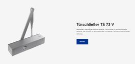 dormakaba TS 73V Türschliesser mit Scherengestänge