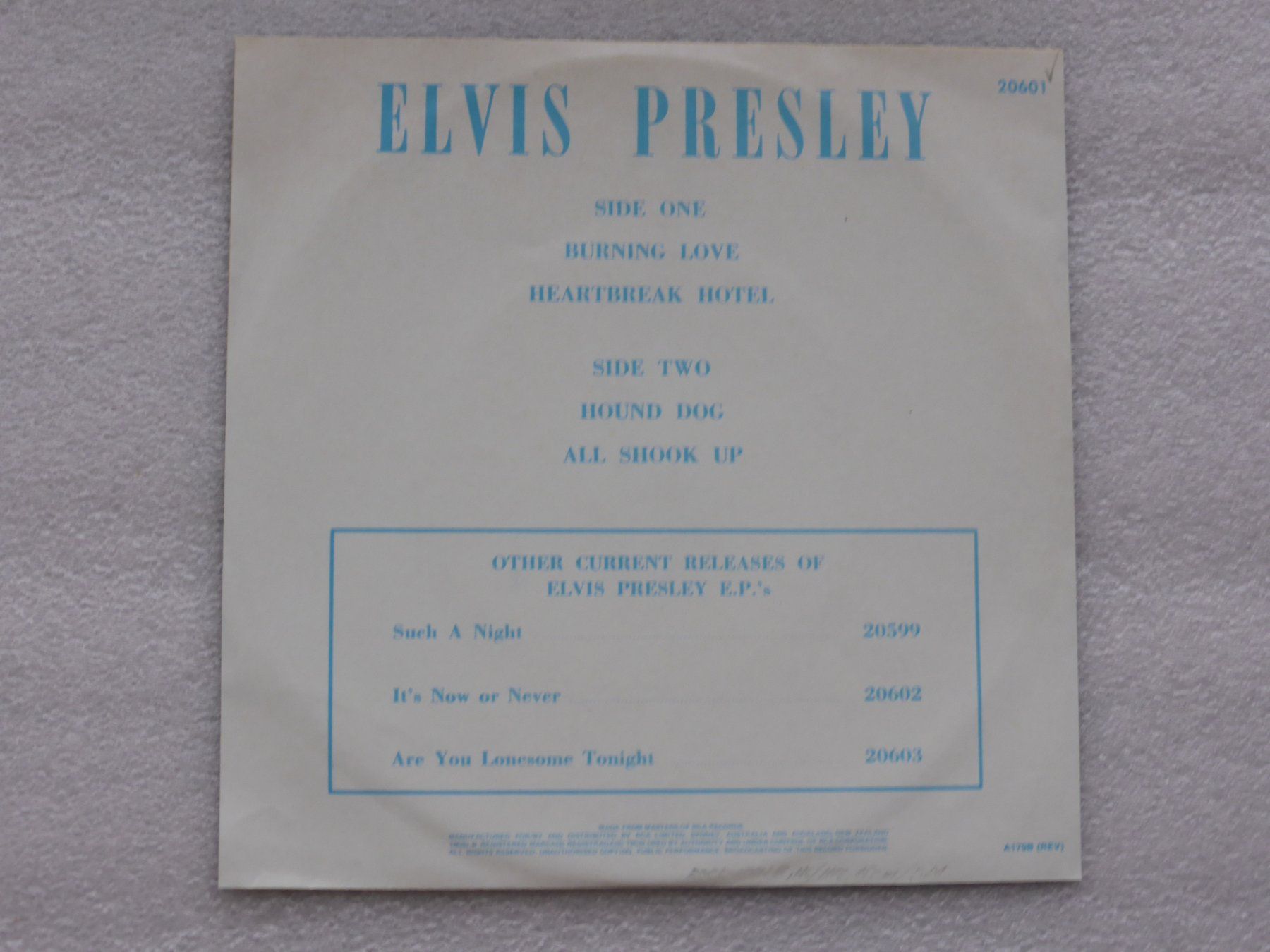 Dischi in vinile: Vinyl Single  EP  ELVIS PRESELY – Usato da Küssnacht am Rigi venduto da Mondkinder 3