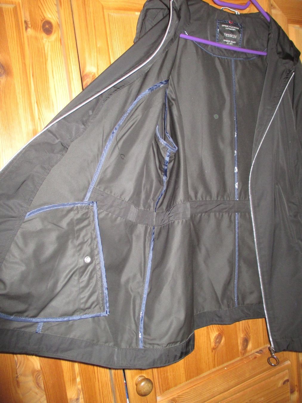C&A Giacche: DAMEN ÜBERGANGS JACKE SCHWARZ GERADER SCHNITT GR.52 – Nuovo (secondo la descrizione) da Winterthur venduto da katzen07 5