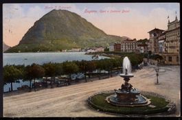 Lugano, 7.X.1916  Quai e fontana Bossi