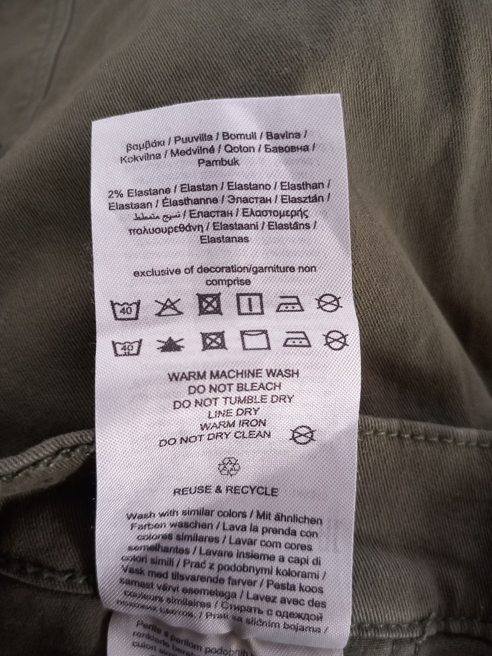 Only Hosen: Pantalon cargo ONLY vert kaki Taille M – Neu (gemäss Beschreibung) aus Faoug von per_kp6r 4