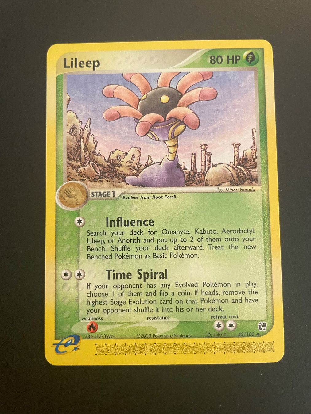 Pokémon Carte collezionabili: Lileep  42/100 Ex Sandstorm – Usato da Zürich venduto da pokemon_cards