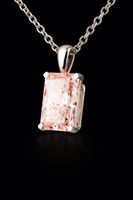 4.00 ct. Diamant (Pink) Halskette - Weissgold - UVP 9500 CHF