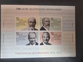 100 Jahre Liechtenstein Briefmarke postfrisch