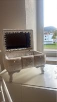 Schmuckschatulle mit Spiegel weiss gebraucht