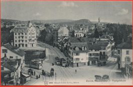 ZÜRICH Neumünster - Postgebäude - 4x Tram