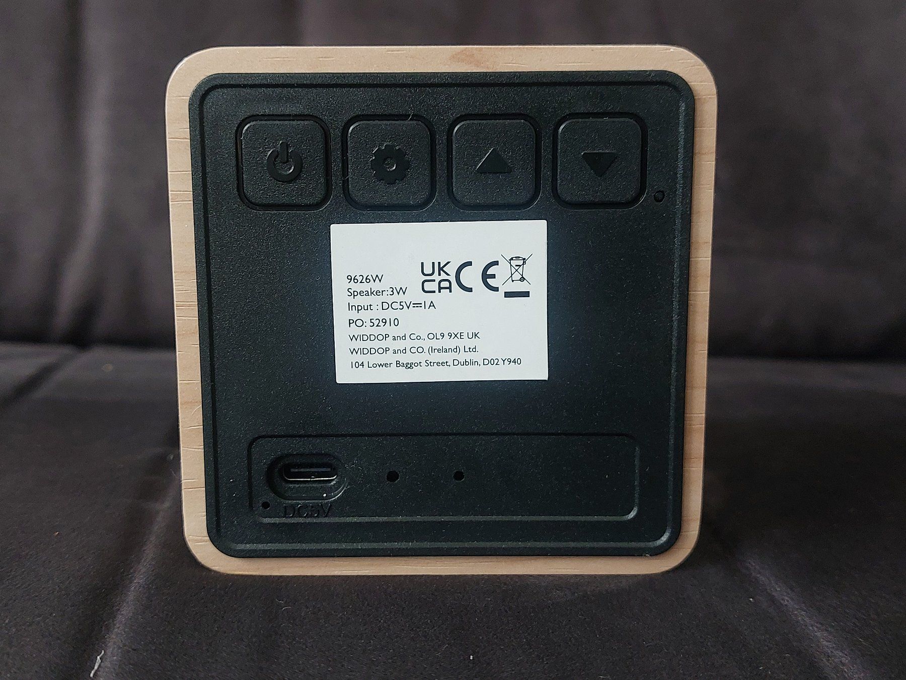 Sveglie: Interval Wecker aus Holz mit BluetoothLautsprecher Weiss – Nuovo (secondo la descrizione) da Bubikon venduto da 5istHe40istMem 4