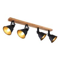 4er Strahler, Holz, 82 cm x 14 cm