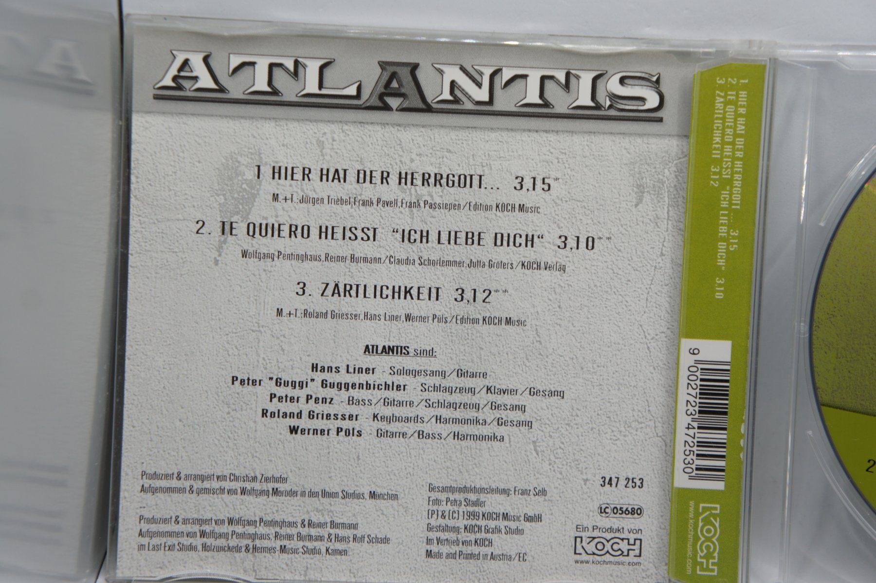 CD: rare CD Single Atlantis –  Hier Hat der Herrgott... – Usato da Ernetschwil venduto da luisvonerni 2