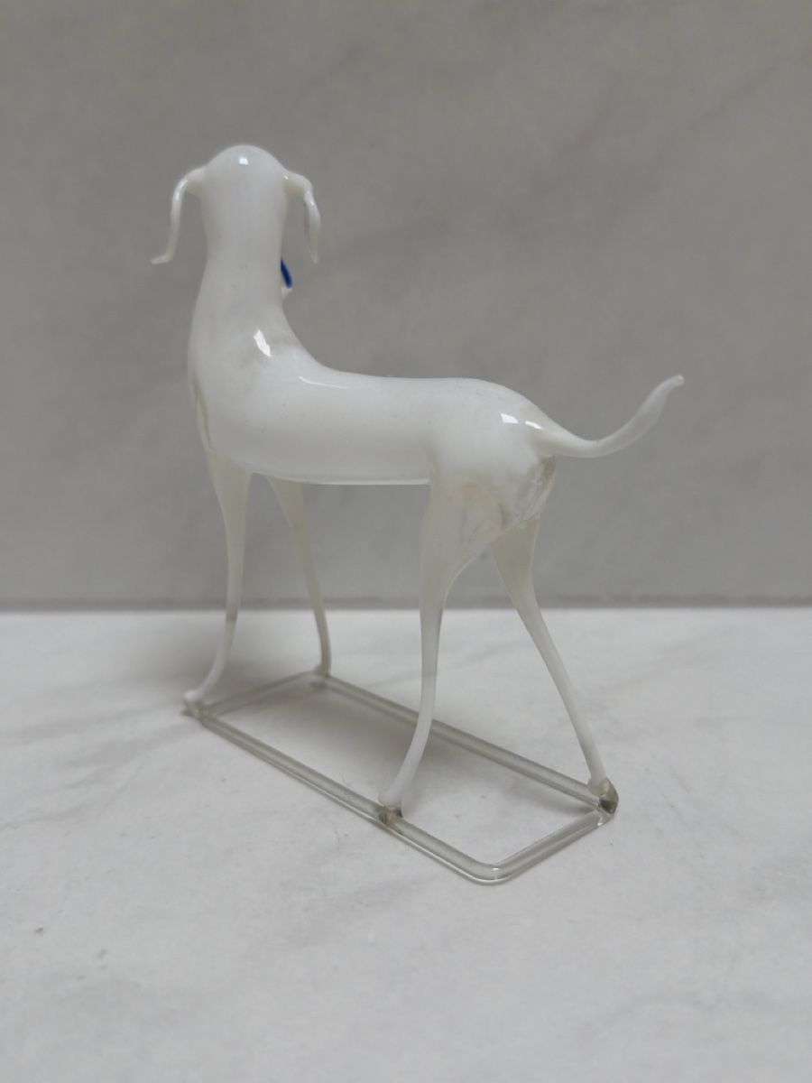 Statuette: Lauscha Windhund aus Glas. – Usato da Biberist venduto da Momo33 3