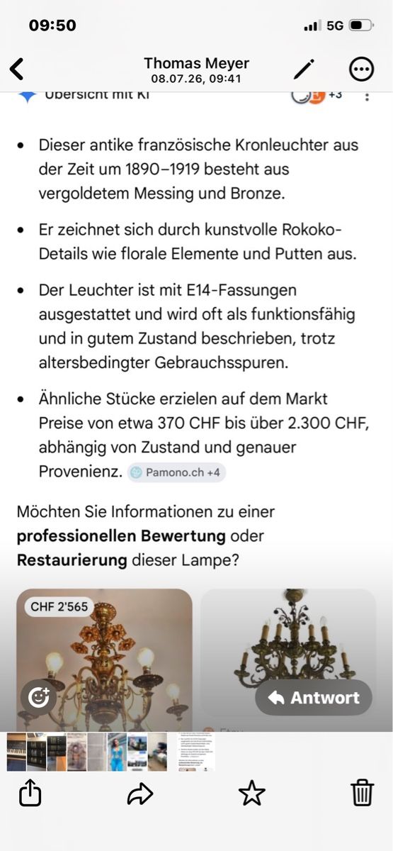 Lustres & lampes de plafonds: Kronleuchter – D'occasion à Möhlin par Optik57 4