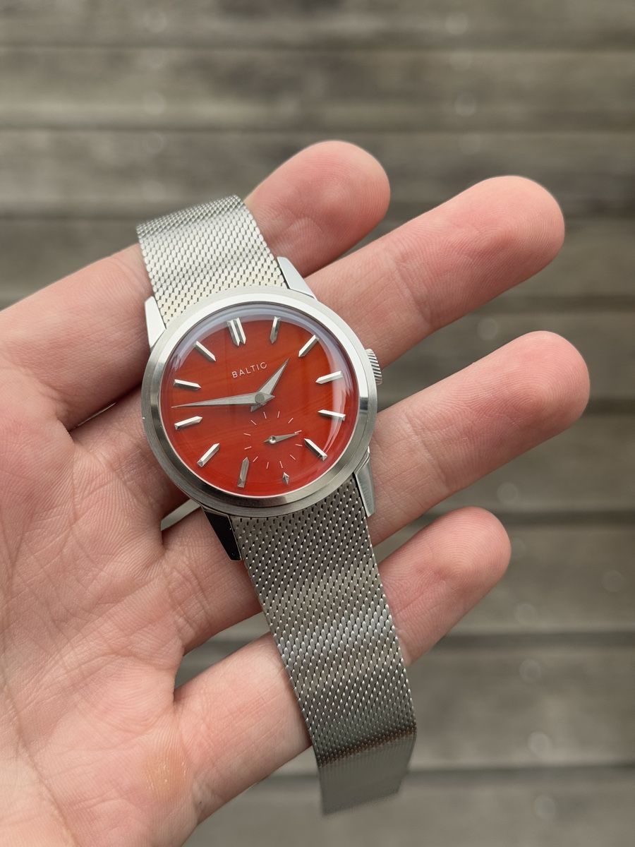 Baltic Orologi: Baltic Prismic 'Red Agate Stone Dial' – Nuovo (secondo la descrizione) da Zürich venduto da Kit_90 1