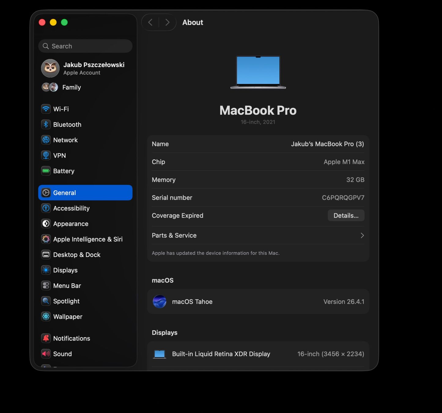 Apple Notebook: Macbook Pro 16 M1 Max 32 core/ 32GB RAM/ 1TB SSD – Usato da Bülach venduto da m2fjXYZ 7
