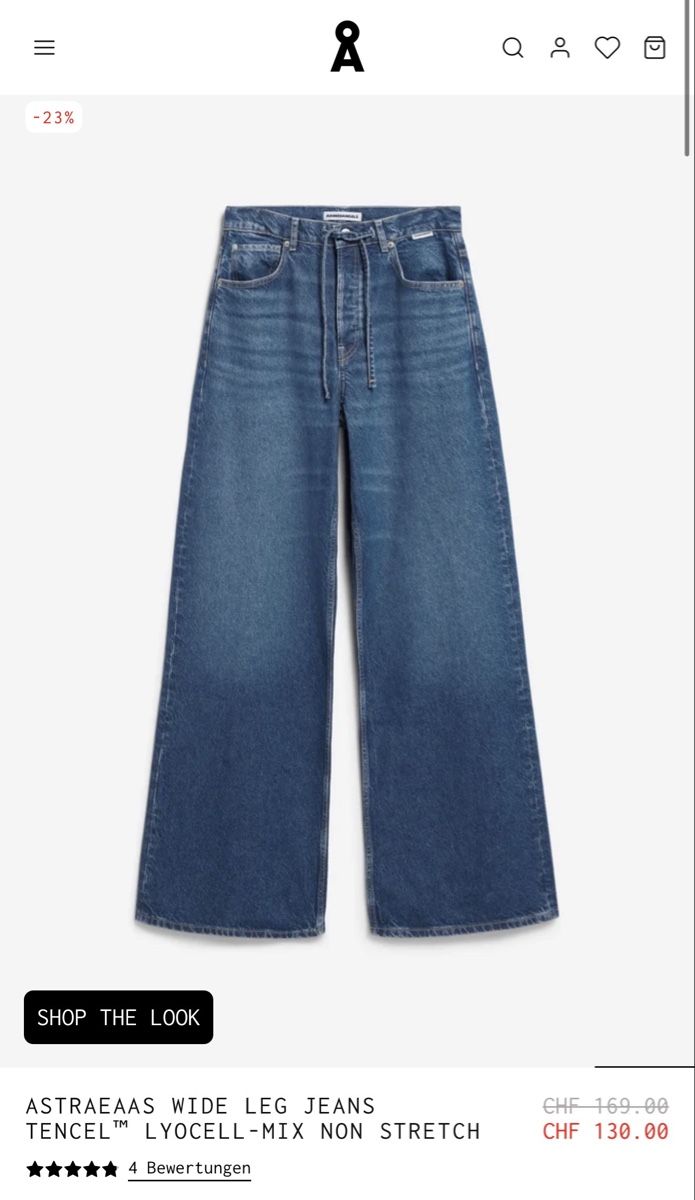 Armedangels Jeans: Armedangels Wide Leg Jeans – Nuovo e nell'imballaggio originale da Uitikon Waldegg venduto da MGC 4