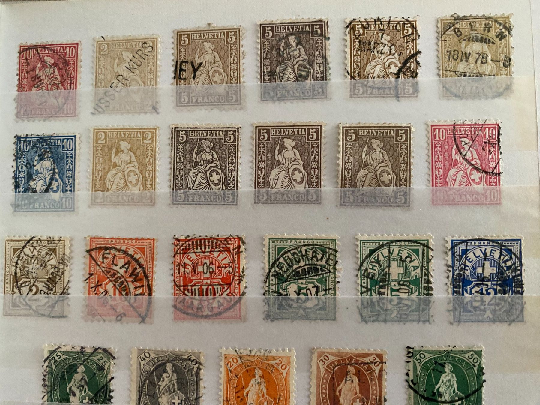 Tutti i francobolli: Sammelmarken Schweiz, diverse, – Usato da matten b. interlaken venduto da jfran17 1