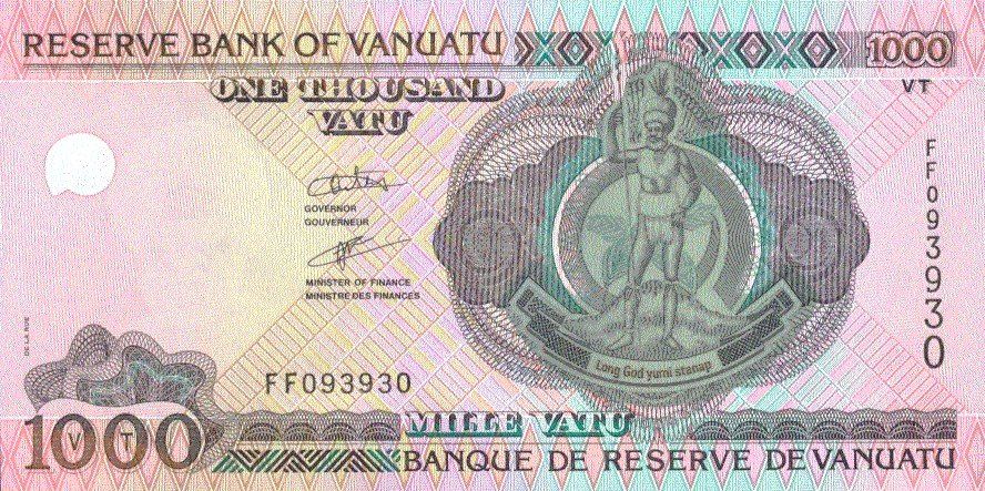 Banknoten: Vanuatu 1000 Vatu 2002 P-10b UNC – Neu (gemäss Beschreibung) aus Schliern b. Köniz von pizzitaxi