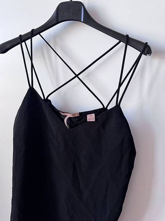 Scotch & Soda Top Schwarz mit Rückendetail Gr. S
