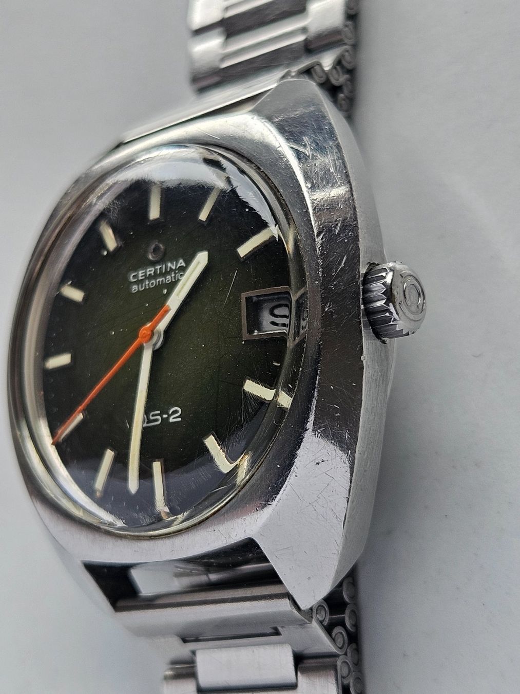 Certina Orologi: 295 Certina DS2 Automatic aus 1970 Grün – Usato da Berikon venduto da mmm21 2