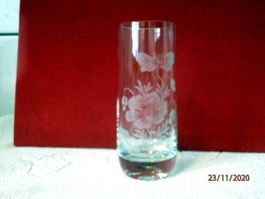 Vase oder Trinkglas, Kristallglas,