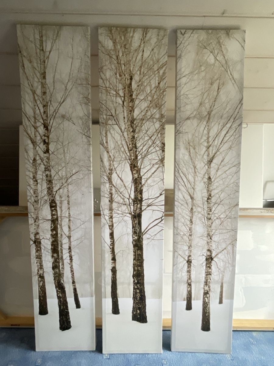 Posters & Illustrations: Dreiteiliges Leinwandbild – D'occasion à Aarberg par Trudi.70