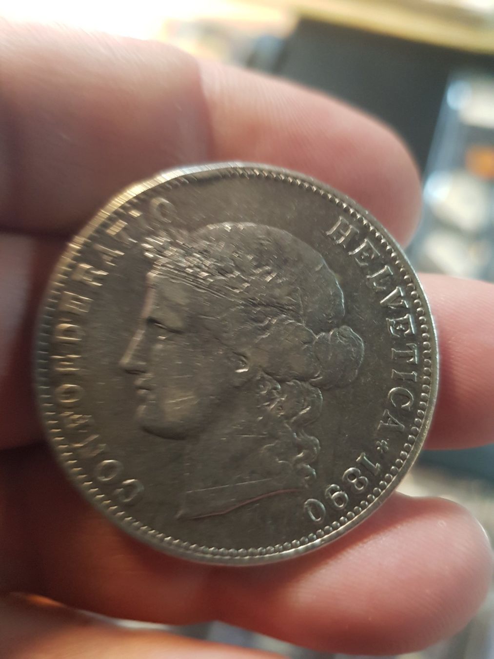 Tutti le monete: 5 francs 1890 SUISSE – Usato da Meyrin venduto da menelaos77 1