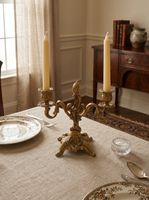 Kerzenständer Gold – 2-armig, Barock Stil, Metall