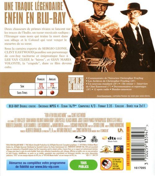 Tutti i DVDs: ET POUR QUELQUES DOLLARS DE PLUS (FOR A FEW DOLLARS MORE) – Nuovo (secondo la descrizione) da Bursins venduto da Adabel 1