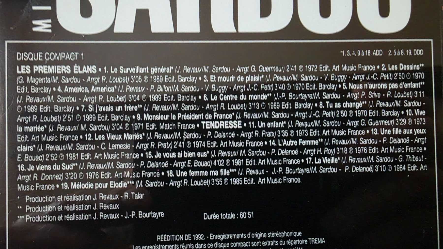 CD: Michel Sardou - CD de Collection – Usato da Bionnens venduto da Meg011 1
