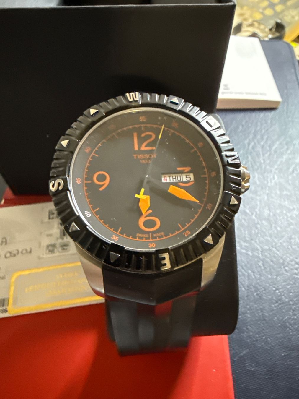 Tissot Orologi: Tissot Automatic Full Set 44 mm – Usato da Pfeffingen venduto da Allhandelklgwatches