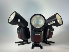 Godox V1 Sony Aufsteckblitz (3er-Set inkl. X-Pro)