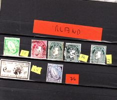 7 Irland Briefmarken Sammlung, 1922/1938