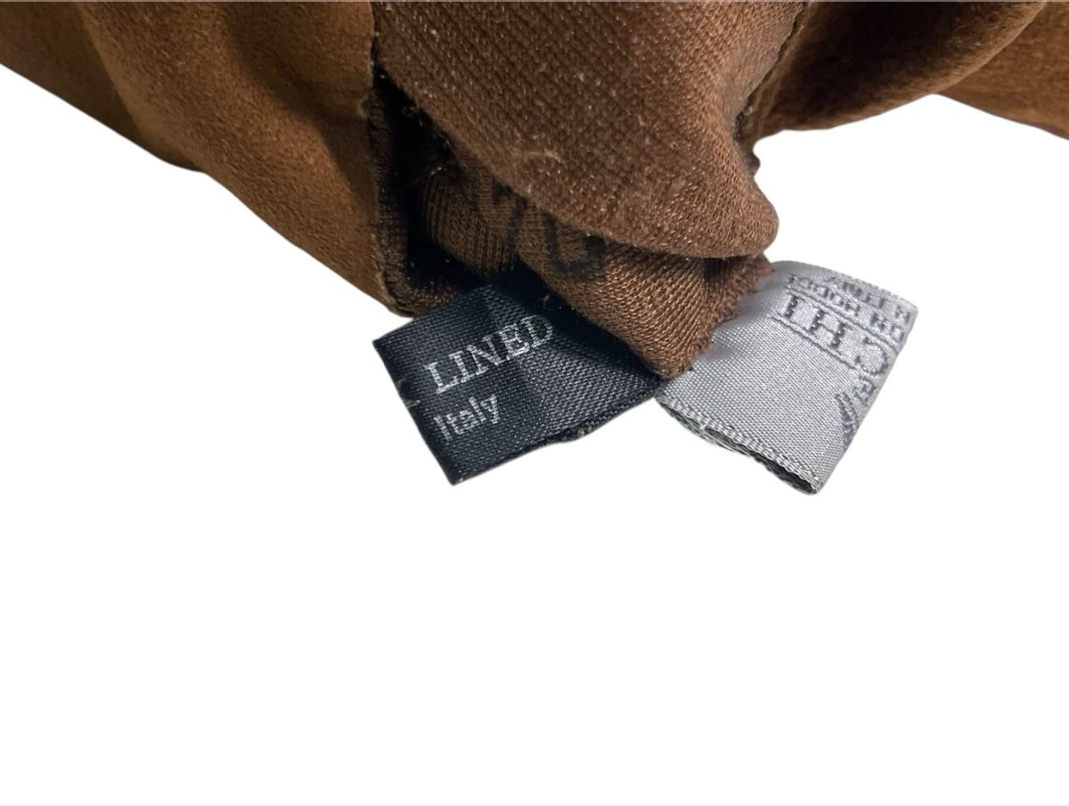 Guanti & manicotti: Vecchi Damen Handschuhe mit Innenfutter aus Seide, braun – Usato da Luzern venduto da woti-shop 7
