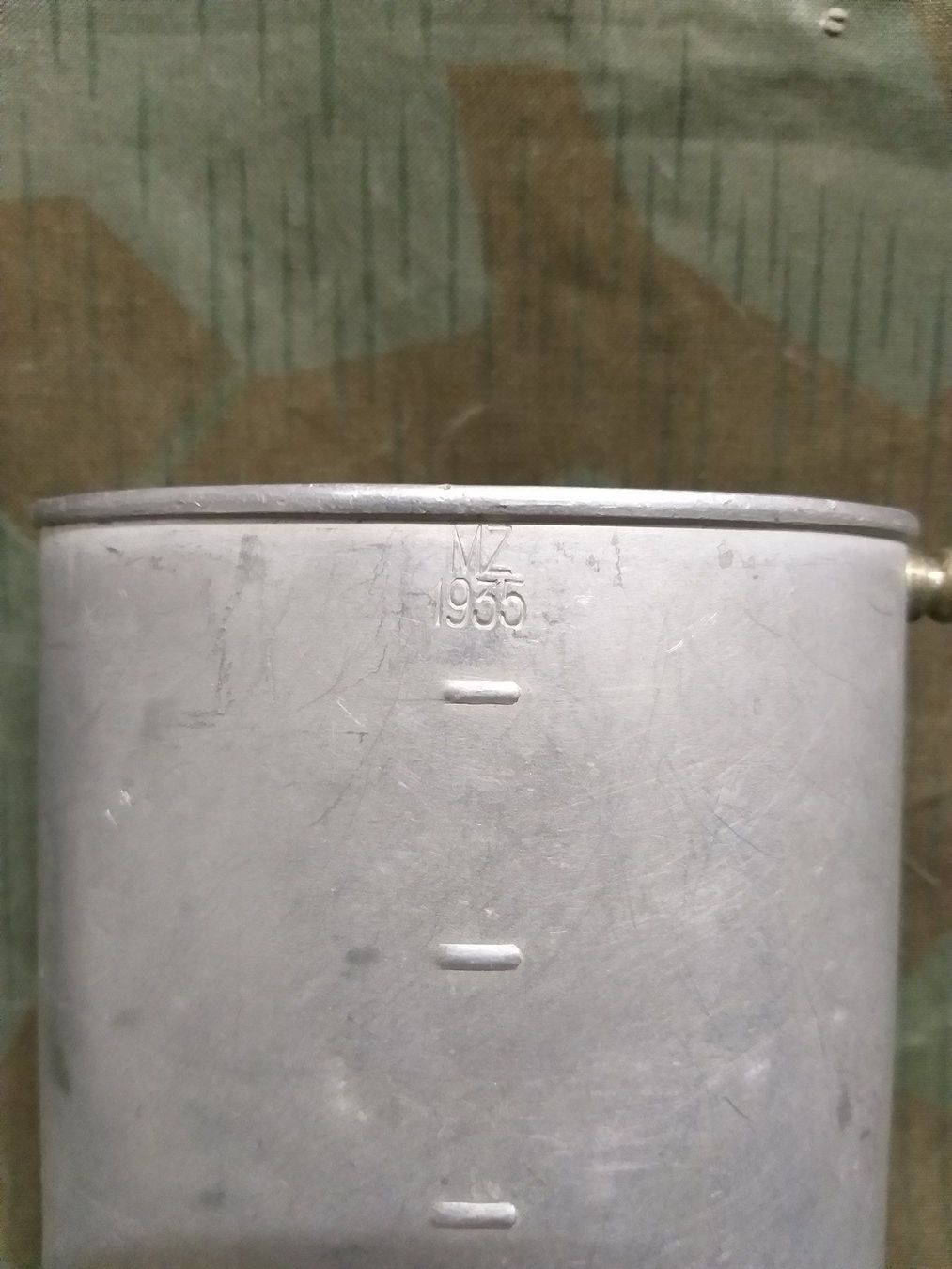 Schweizer Armee Attrezzatura & Pezzi di ricambio: Feldflasche Ord.1932/35 grau von MB 1941 – Usato da Bauma venduto da SwissMilitaria 4