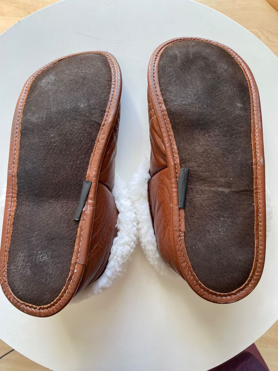 Scarpe da uomo: Chaussons fourrés Bilodeau cuir marron – Nuovo (secondo la descrizione) da Vuippens venduto da ale_6gkb 3