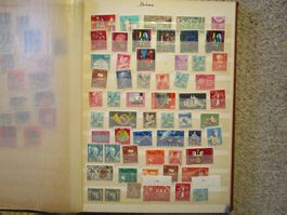 Page de timbres anciens  suisses
