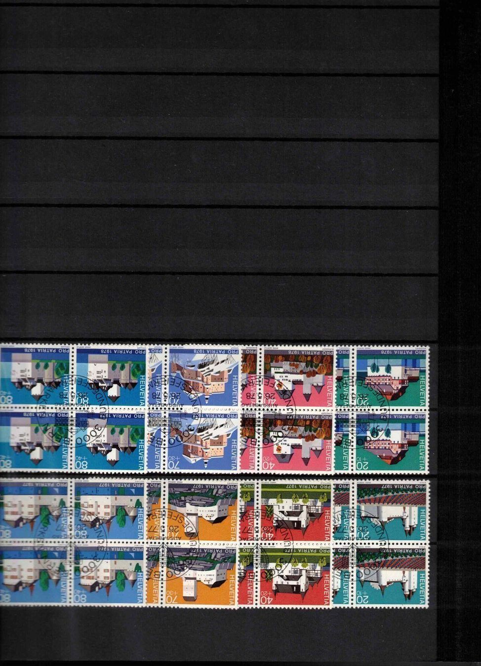 Alle Briefmarken: 5 Scans PP Viererblocks !!! – Gebraucht aus Bibern SH von Heinibuehrer 4