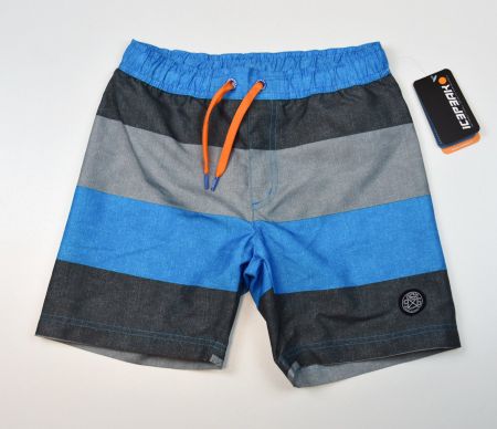 Icepeak Kinder Badehose Jungen/Boy/grau.Türkis,orange/Gr.128