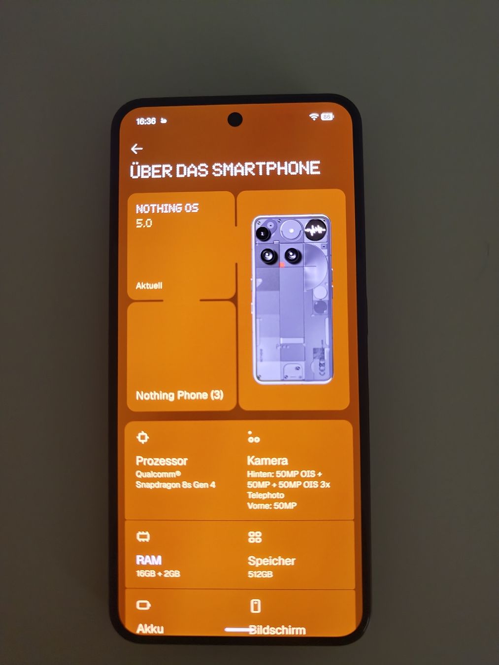 Nothing Handys / Smartphones: Nothing Phone 3 512GB  – Gebraucht aus Oetwil am See von Dani_Yele 3