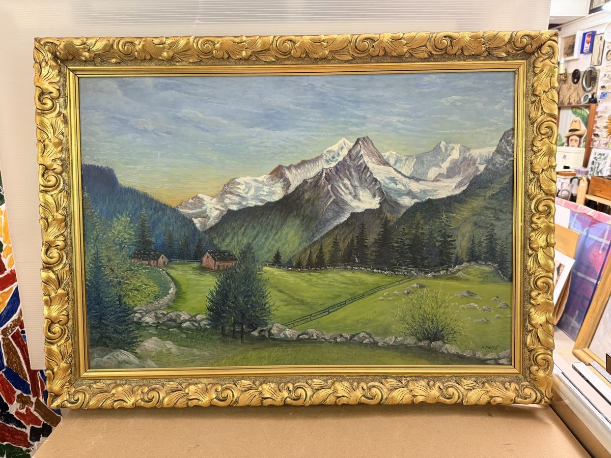 Dipinti: Henri Bischoff - Ölgemälde Biel 1944 – Usato da Solothurn venduto da NUVICO